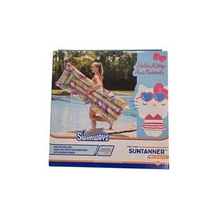 Swimways Hello Kitty & Friends Suntanner Pool Float Over 5'8" Long
